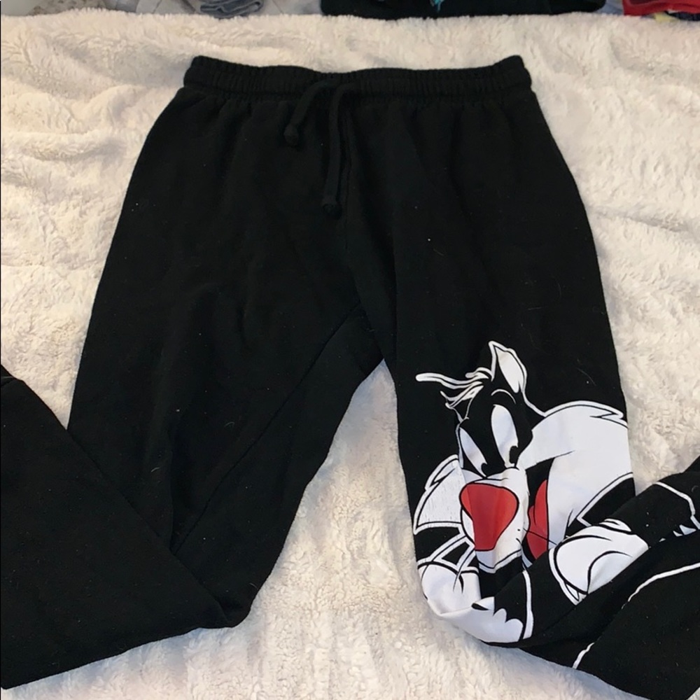 black joggers